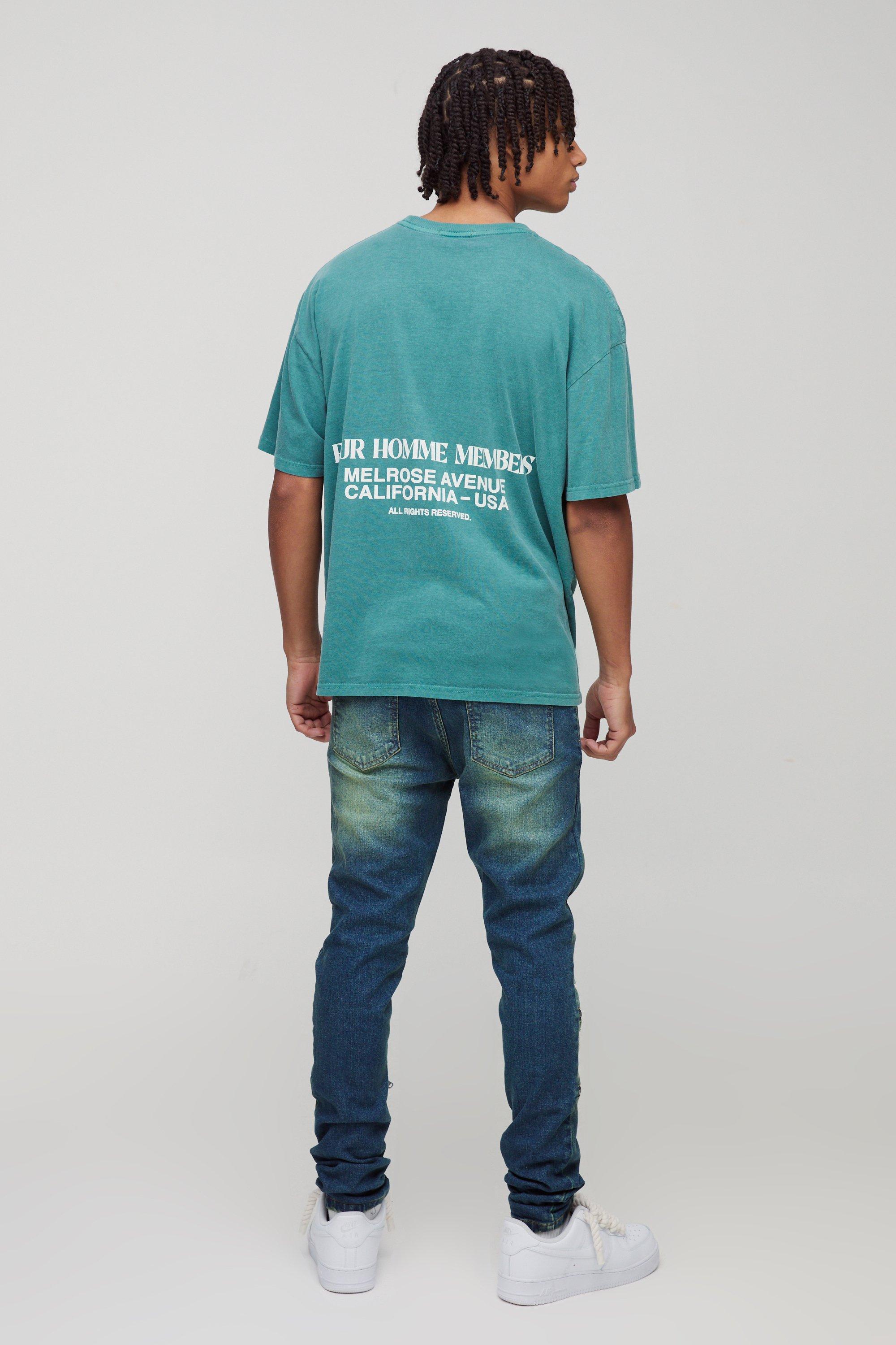 Skinny Stretch Rip Repair Zip Denim Jeans boohooMAN